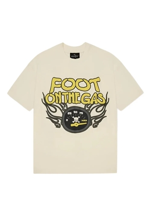 BROKEN PLANET Foot On The Gas graphic T-shirt - Neutrals