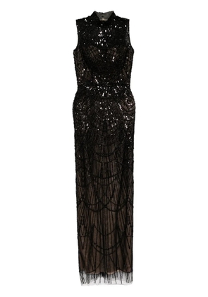 Saiid Kobeisy beaded dress - Black