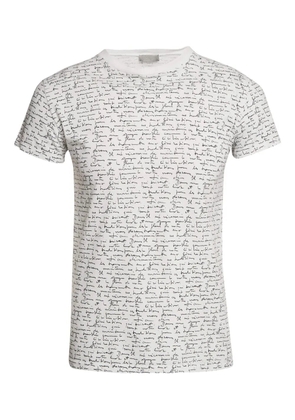 Christian Dior Pre-Owned script-print T-shirt - White