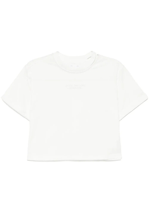 izzue logo-embroidered T-shirt - White