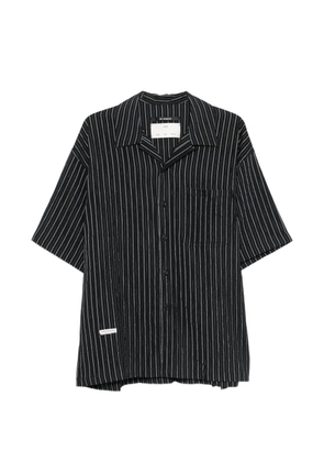 Song For The Mute striped short-sleeve shirt - Black