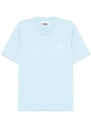 izzue logo-embroidered T-shirt - Blue