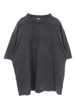 Balenciaga Pre-Owned 2000s Fashion Institute crew-neck T-shirt - Grey