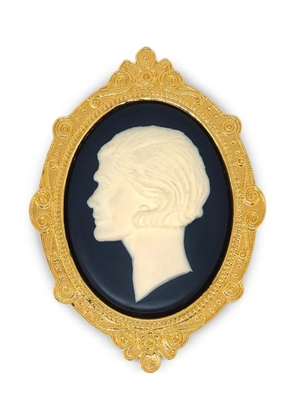 CHANEL Pre-Owned 1990-2000s cameo brooch - Gold