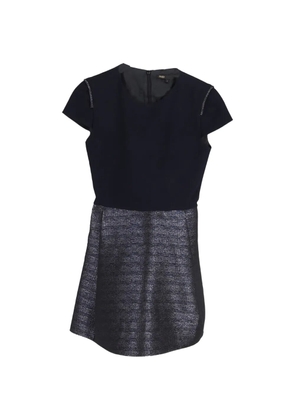 Maje two-tone short-sleeve mini dress - Blue