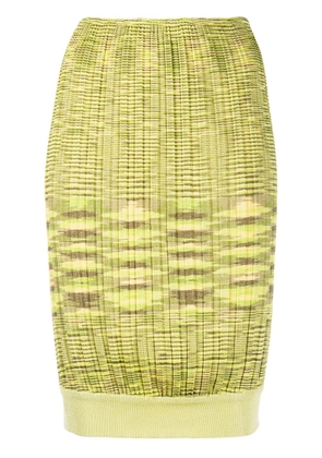 Missoni Pre-Owned ribbed knit skirt - Green