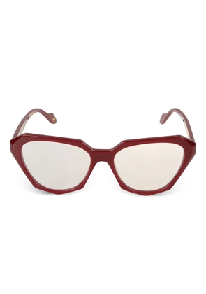 Kador Katrin Light geometric-frame glasses - Red