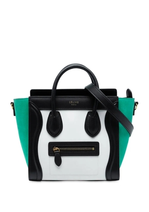 Celine Pre-Owned 2015 Nano Tricolor Leather Luggage Tote satchel - Multicolour