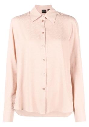 PINKO jacquard-logo long-sleeve shirt