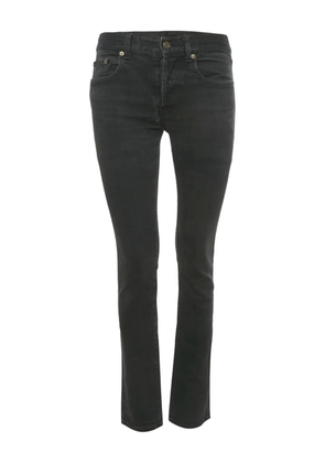 Saint Laurent Pre-Owned faded-effect denim jeans - Black