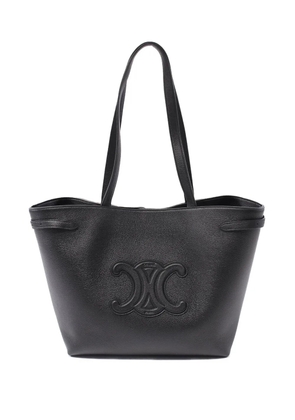 Celine Pre-Owned 2021-2025 Medium Grained Calfskin Cuir Triomphe Cabas Anais tote bag - Black