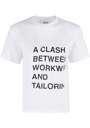 Erika Cavallini printed cotton t-shirt - White