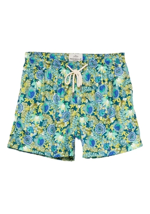 PENINSULA SWIMWEAR floral-print swim shorts - Green