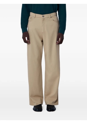 Miu Miu five-pocket logo jeans - Neutrals