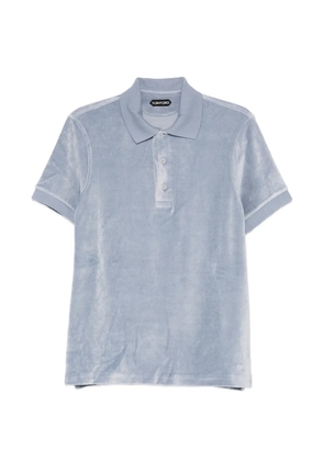 TOM FORD button-up polo shirt - Blue