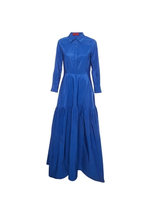 Carolina Herrera Vintage button-up shirt dress - Blue