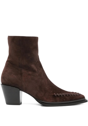 Jimmy Choo 60mm Cece pointed-toe boots - Brown