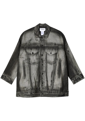 Melitta Baumeister distressed-finish denim jacket - Black