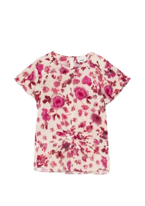 ISABEL MARANT floral knot top - Neutrals