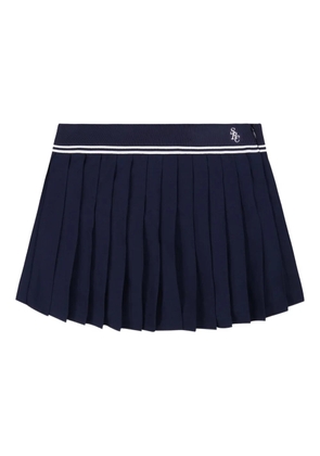Sporty & Rich pleated mini skirt - Blue