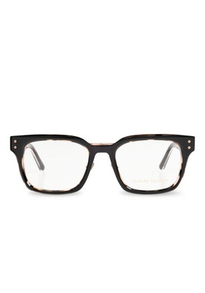Leisure Society Merano tortoise geometric glasses - Black