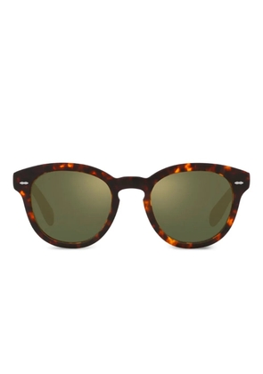 Oliver Peoples tortoiseshell round sunglasses - Brown