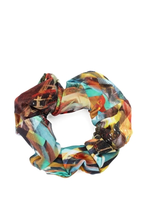 Lygia & Nanny printed scrunchie - Brown
