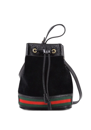 Gucci Pre-Owned Ophidia Suede Small bucket bag - Black