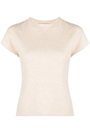 Vince short-sleeve knit top - Neutrals