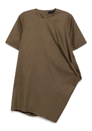 JNBY curved-hem dress - Brown