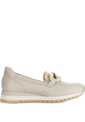 GABOR chain-link leather loafers - Neutrals