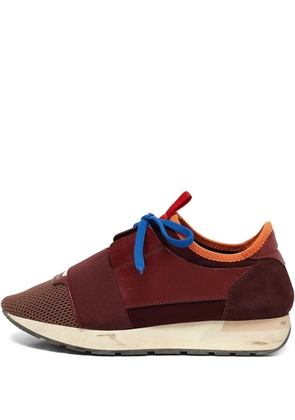 Balenciaga Pre-Owned leather sneakers - Red