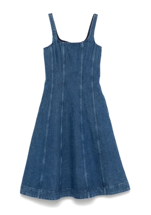 Maje babydoll denim maxi dress - Blue