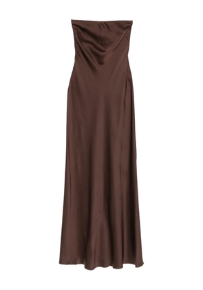 Forte Forte strapless midi dress - Brown