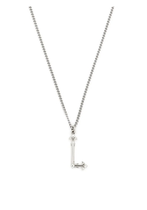 Emanuele Bicocchi Alphabet pendant necklace - Silver