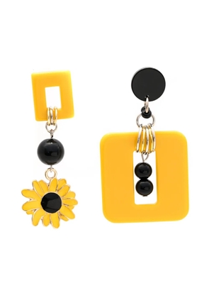Amir Slama Bijoux asymmetric drop earrings - Yellow