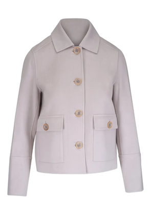 Kinross Cashmere Birch pocket short coat - Grey