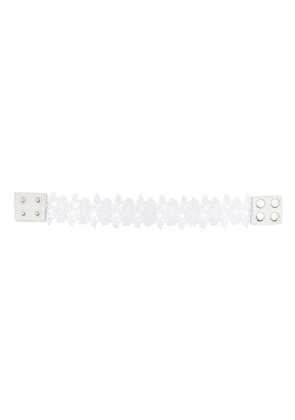 Manokhi lace choker necklace - White
