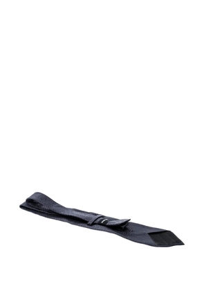 Giorgio Armani Pre-Owned striped silk tie - Grey