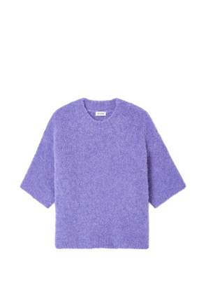 American Vintage Zolly short-sleeve round-neck sweater - Purple