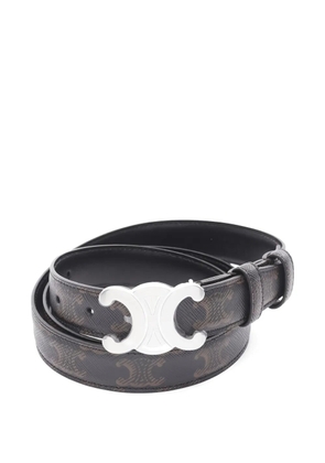 Celine Pre-Owned medium Triomphe leather belt - Black