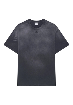 Courrèges logo T-shirt - Black