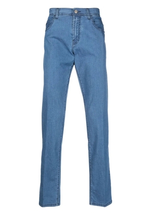 Canali straight-leg denim jeans - Blue