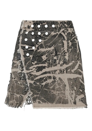 Rick Owens DRKSHDW Sisysnap mini skirt - Grey