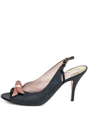 Ferragamo Pre-Owned 100mm Bow sandals - Black