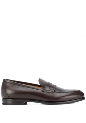 Scarosso Renato almond toe loafers - Brown