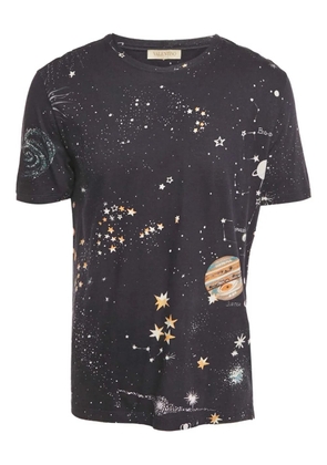 Valentino Garavani Pre-Owned celestial-print crew-neck T-shirt - Blue