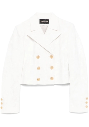 Roberto Cavalli linen blazer - White