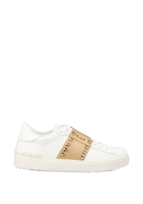 Valentino Garavani Rockstud embellished low-top sneakers - White