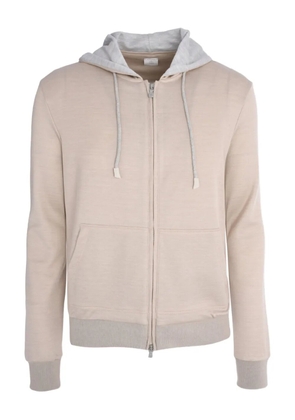 Eleventy zip-up long-sleeve hooded jacket - Neutrals